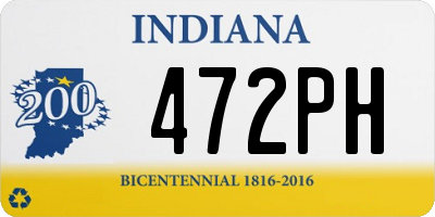 IN license plate 472PH