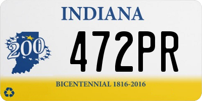 IN license plate 472PR