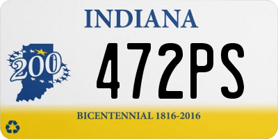 IN license plate 472PS