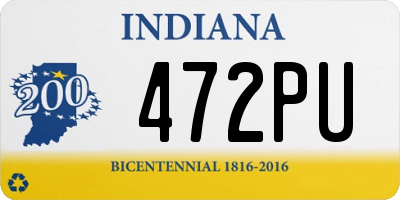 IN license plate 472PU