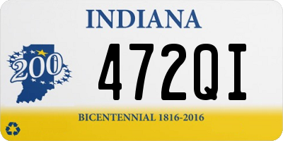 IN license plate 472QI