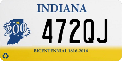 IN license plate 472QJ