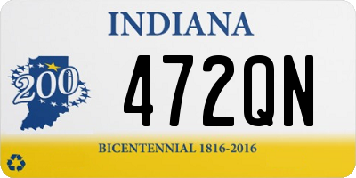 IN license plate 472QN