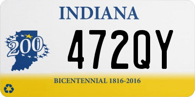 IN license plate 472QY