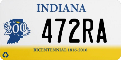 IN license plate 472RA