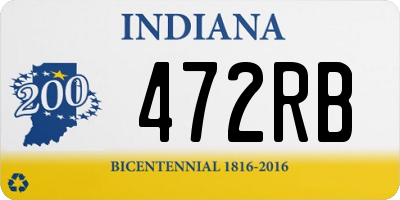 IN license plate 472RB
