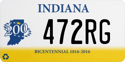 IN license plate 472RG