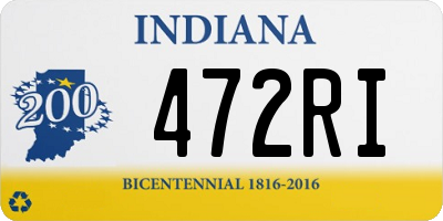 IN license plate 472RI