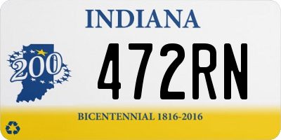 IN license plate 472RN