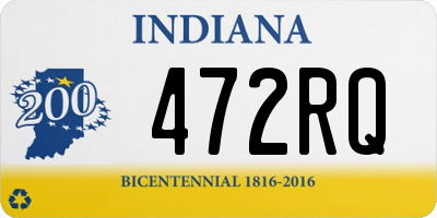 IN license plate 472RQ