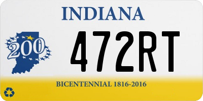 IN license plate 472RT