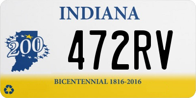 IN license plate 472RV