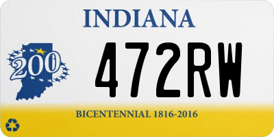 IN license plate 472RW