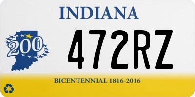 IN license plate 472RZ