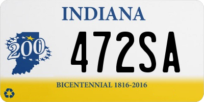 IN license plate 472SA