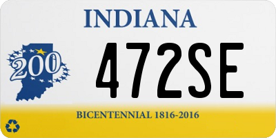 IN license plate 472SE