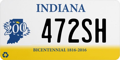 IN license plate 472SH