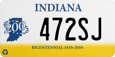 IN license plate 472SJ