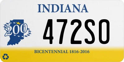 IN license plate 472SO