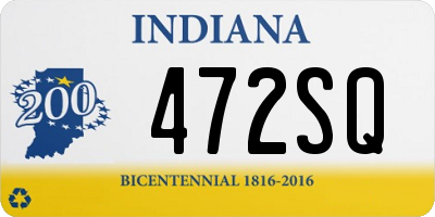 IN license plate 472SQ