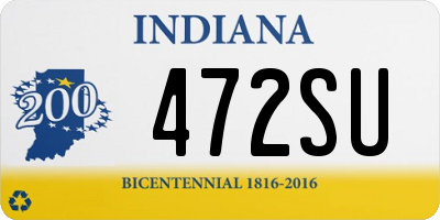 IN license plate 472SU