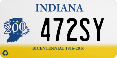 IN license plate 472SY