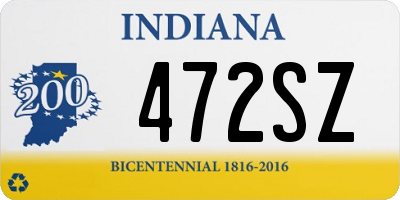 IN license plate 472SZ