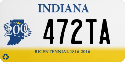 IN license plate 472TA