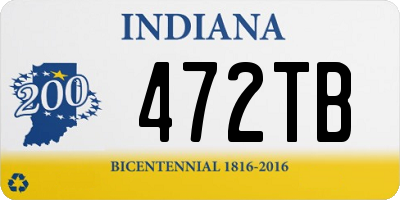 IN license plate 472TB