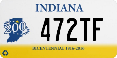 IN license plate 472TF