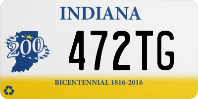 IN license plate 472TG