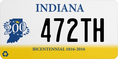 IN license plate 472TH
