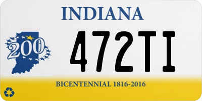 IN license plate 472TI