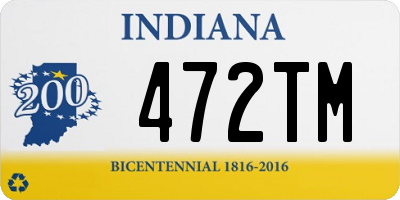 IN license plate 472TM