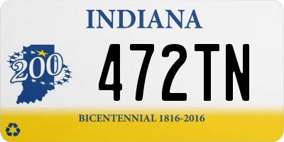 IN license plate 472TN