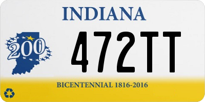 IN license plate 472TT