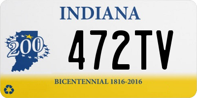 IN license plate 472TV