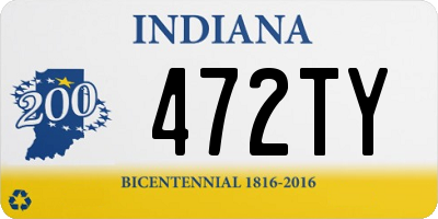 IN license plate 472TY