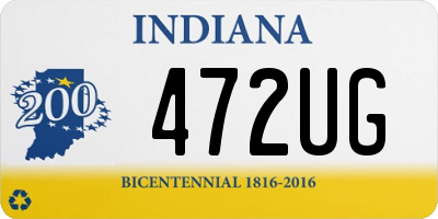 IN license plate 472UG