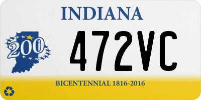 IN license plate 472VC