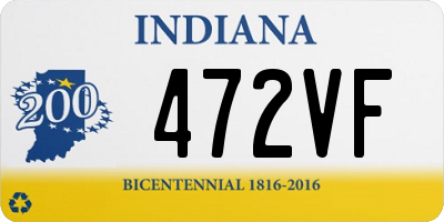 IN license plate 472VF