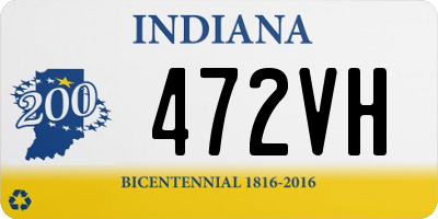 IN license plate 472VH