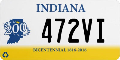 IN license plate 472VI