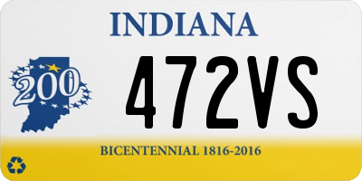 IN license plate 472VS