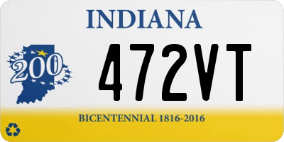 IN license plate 472VT