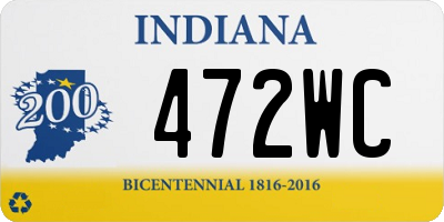 IN license plate 472WC