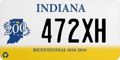 IN license plate 472XH