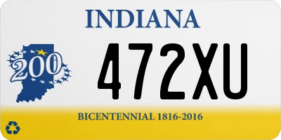 IN license plate 472XU