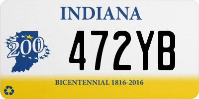 IN license plate 472YB