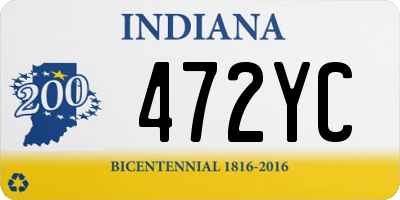 IN license plate 472YC